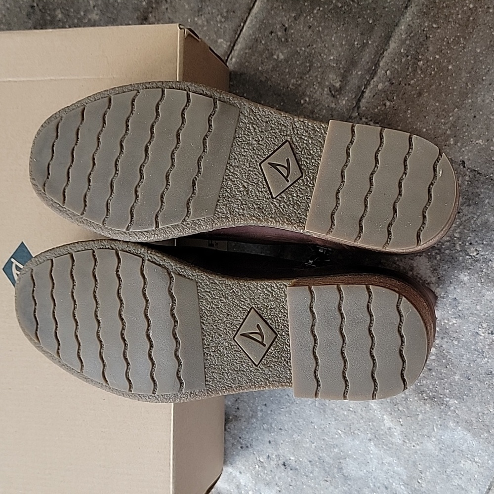 Sperry Top Sider Seaport Storm Mid Bootie Dark Brown Sz 8.5 With Box - Picture 11 of 14